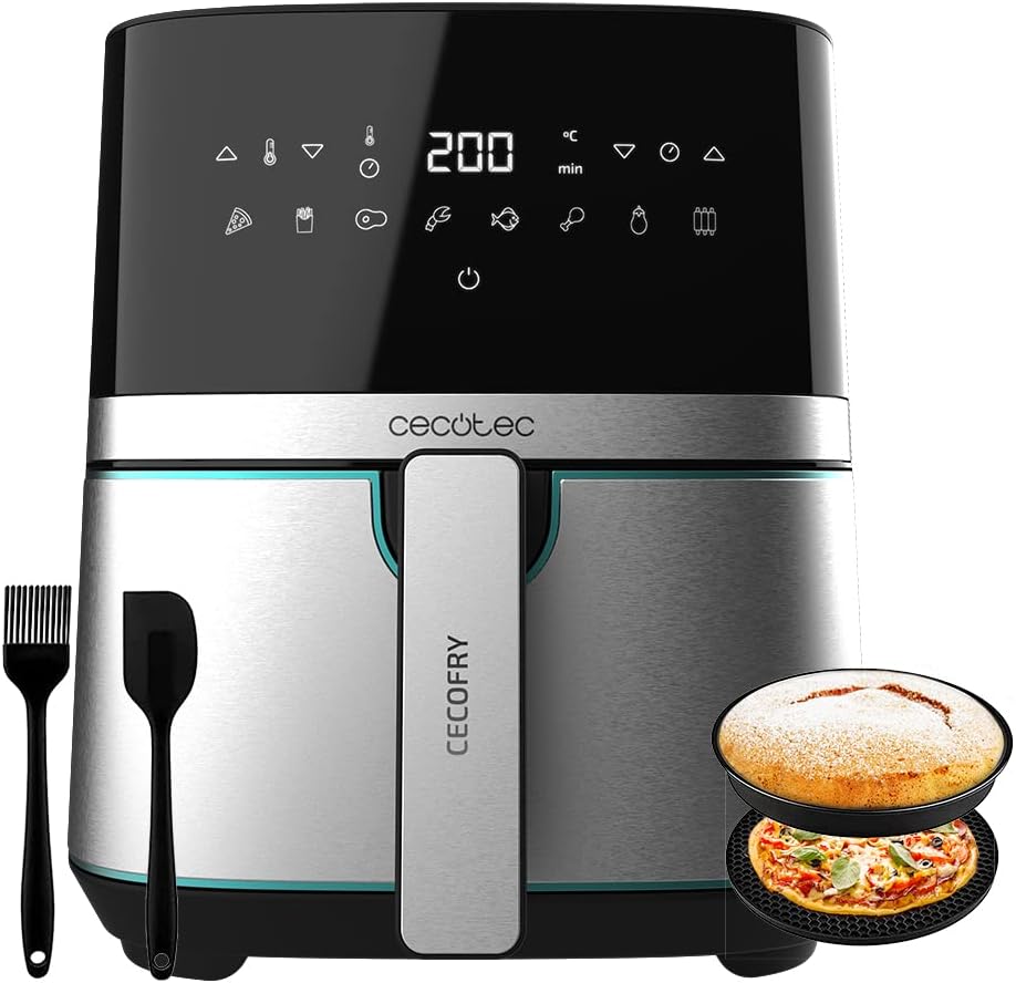 Freidora de aire Cecotec 5500 PRO, ref. 03317, 5.5 litros, sin aceite, inox